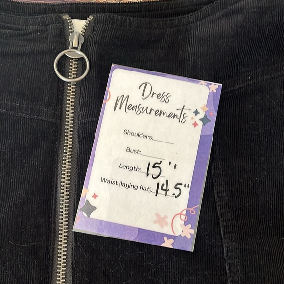 Forever 21 Black Corduroy Skirt sz 27 - Picture 5 of 5